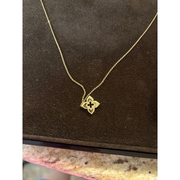 Roberto Coin Venetian Princess 18K Gold & 0.15 TCW Pendant Necklace MSRP$3100 - Picture 9 of 9